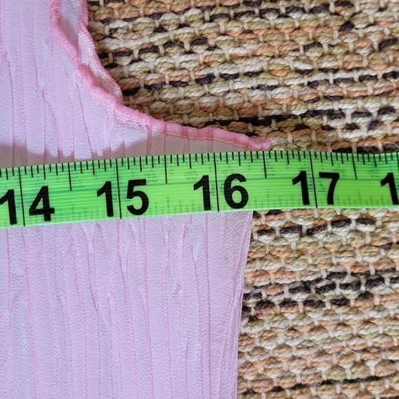 VINTAGE Pleated Tank Top | size MEDIUM - Picture 3 of 7